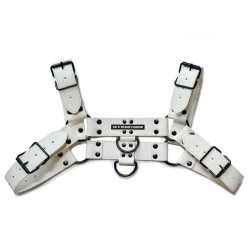 BDSMaster Harnais Chest All Blanc